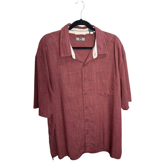 Men’s REI Button Up Shirt Size XXL Burgundy Outdoor Hiking - Picture 1 of 10